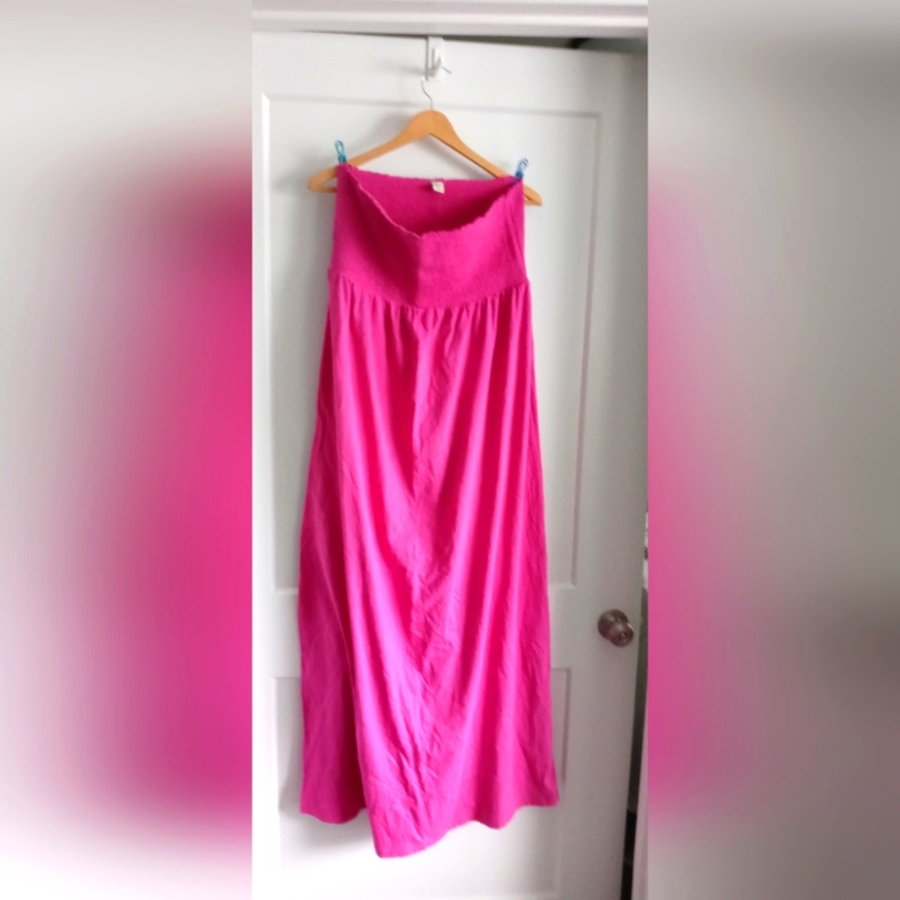 Womens LG maxi dress with stretch bandeau top